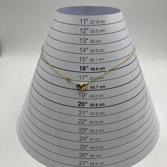 18K Gold Plated Women's Romantic Heart Necklace Gift for Her Everyday Luxury - Picture 6 of 10